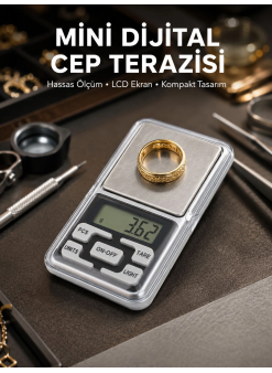 Taşınabilir Dijital Cep Terazisi 5 Ölçüm Birimli Yeni Nesil