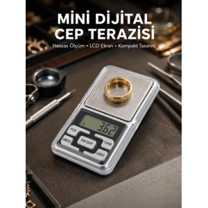 Taşınabilir Dijital Cep Terazisi 5 Ölçüm Birimli Yeni Nesil