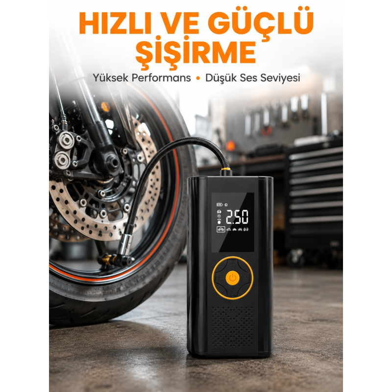 Taşınabilir Dijital Lastik Şişirme Cihazı Güvenli Ve Pratik Kullanım Yeni Nesil Taşınabilir Dijital Lastik Şişirme Cihazı Güvenli Ve Pratik Kullanım Yeni Nesil