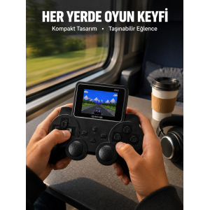 Taşınabilir Dijital Oyun Konsolu 520 Dahili Oyun Tv Bağlantı Destekli