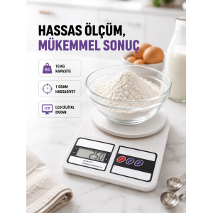 Taşınabilir Dijital Terazi – Çift Ölçü Birimi Destekli