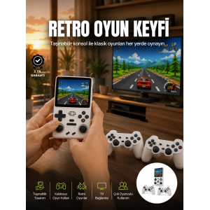 Taşınabilir El Konsolu Kablosuz Gamepadli Yeni Nesil