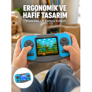 Taşınabilir El Oyun Konsolu Çocuk Gelişimine Uygun Oyun Cihazı