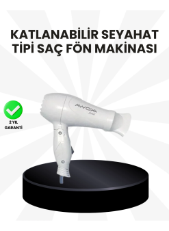 Taşınabilir Fön Makinesi Katlanır Gövde Enerji Tasarruflu