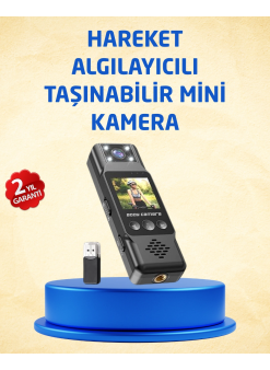 Taşınabilir Full Hd Mini Kamera Tft Ekranlı