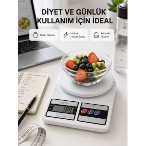 Taşınabilir Hassas Tartı – 5kg Kapasite, 1g Ölçüm, Gram Ve Ons Desteği Yeni Nesil