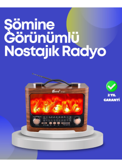 Taşınabilir Kamp Hoparlörü – Solar Şarjlı, Şömine Efektli, 7w Güçlü Ses