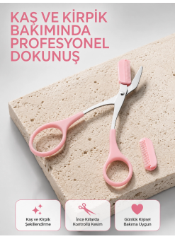 Taşınabilir Kaş Ve Kirpik Düzenleme Makası – Ergonomik Tasarım Yeni Nesil