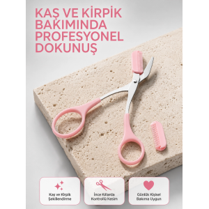 Taşınabilir Kaş Ve Kirpik Düzenleme Makası – Ergonomik Tasarım Yeni Nesil