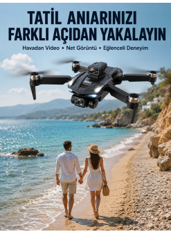 Taşınabilir Katlanabilir Drone İle Açık Alanlarda Keyifli Uçuş Deneyimi