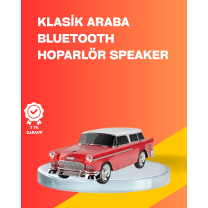 Taşınabilir Klasik Araç Tasarımlı Kablosuz Hoparlör