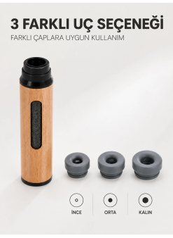 Taşınabilir Küllük İnce Orta Kalın 3 Farklı Uçlu Mini Küllük