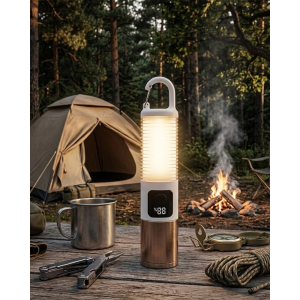 Taşınabilir Led Kamp Feneri Usb Şarjlı Yüksek Parlaklık 500 Lümen Güç Göstergeli