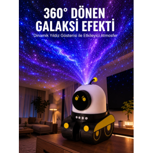Taşınabilir Lityum Bataryalı Led Gece Lambası Ve Projektör Yeni Nesil