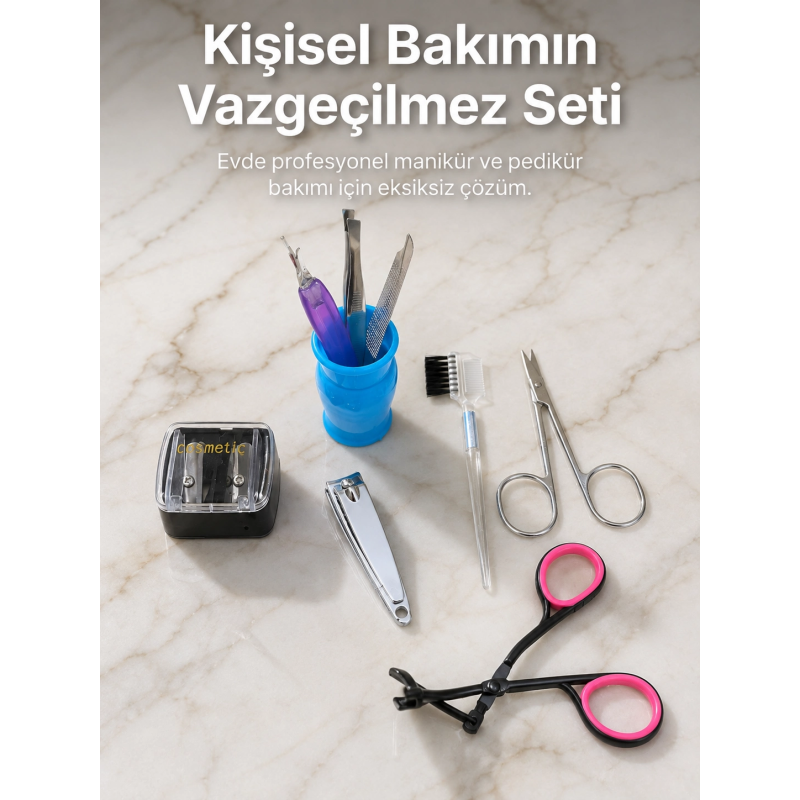 Taşınabilir Manikür Bakım Seti Günlük El Ayak Ve Kaş Bakım Kiti Taşınabilir Manikür Bakım Seti Günlük El Ayak Ve Kaş Bakım Kiti
