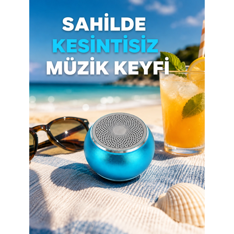Taşınabilir Mini Bluetooth Hoparlör 9m Menzil Dahili Mikrofon Yeni Nesil Taşınabilir Mini Bluetooth Hoparlör 9m Menzil Dahili Mikrofon Yeni Nesil