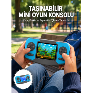 Taşınabilir Mini Video Oyun Konsolu Ergonomik Tasarım