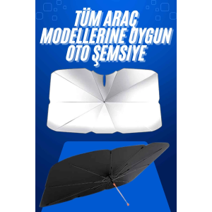 Taşınabilir Oto Cam Güneşliği Katlanabilir Tüm Araçlara Uyumlu Güneş Gölge Koruyucu