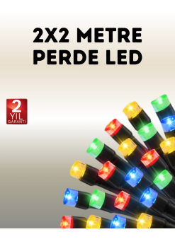 Taşınabilir Pil İle Çalışan Led Işık – 2x2 Metre Perde Modeli