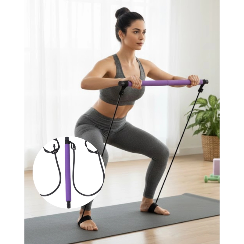 Taşınabilir Pilates Bar Ev Sporuna Uygun Hafif Ve Dayanıklı Yapı Taşınabilir Pilates Bar Ev Sporuna Uygun Hafif Ve Dayanıklı Yapı