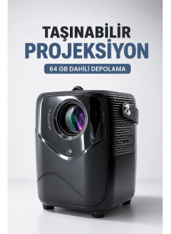 Taşınabilir Projeksiyon 64 Gb Dahili Depolama