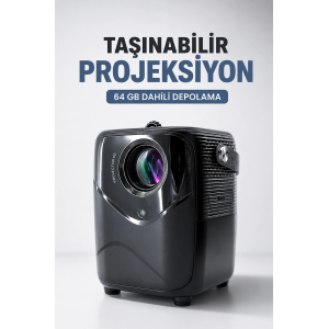 Taşınabilir Projeksiyon 64 Gb Dahili Depolama