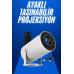 Taşınabilir Projeksiyon Ayaklı Projektör Android Uyumlu Hdmı Girişli