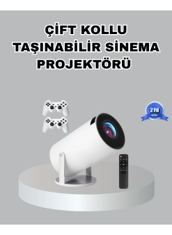 Taşınabilir Projeksiyon Cihazı 4k Destekli Wi-fi Kablosuz Ekran Yansıtma