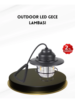 Taşınabilir Retro Çam Konisi Kamp Lambası Gece Işığı Su Geçirmez