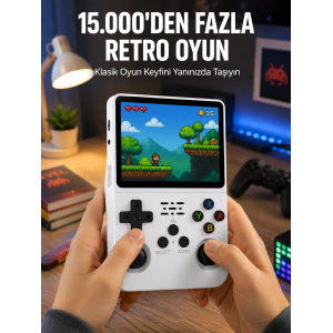 Taşınabilir Retro Oyun Konsolu Geniş Ekran Ve Çoklu Emülatör Desteği Yeni Nesil