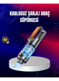 Taşınabilir Şarjlı El Süpürgesi Çok Yönlü Temizlik 5 Başlıklı Numaratör Hediyeli