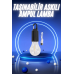 Taşınabilir Şarjlı Led Ampul Askılı Lamba Kamp Bahçe Lambası
