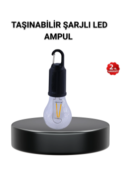Taşınabilir Şarjlı Led Kamp Lambası – Type-c Girişli Ve Kancalı Tasarım