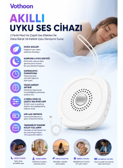 Taşınabilir Şarjlı Uyku Ses Cihazı 2 Farklı Mod Rahatlatıcı Doğa Sesleri Ve Uyku Desteği