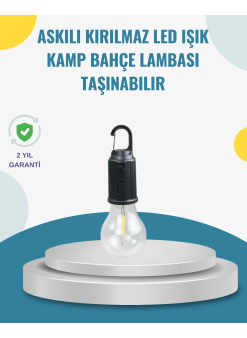 Taşınabilir Sıcak Işık Yayan Kamp Lambası