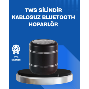 Taşınabilir Silindir Tasarım Bluetooth 5.0 Hoparlör Yüksek Bas Performanslı