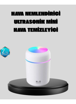 Taşınabilir Usb Mini Nemlendirici – Led Aydınlatmalı, Çift Püskürtme Modu