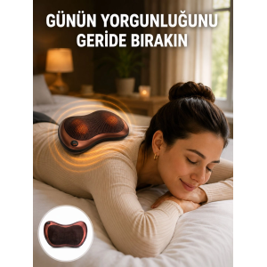 Taşınabilir Yoğurma Masaj Cihazı Boyun Bel Sırt Ayak Yeni Nesil
