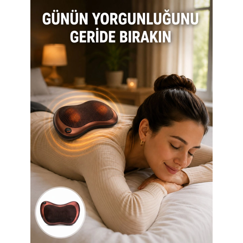Taşınabilir Yoğurma Masaj Cihazı Boyun Bel Sırt Ayak Yeni Nesil Taşınabilir Yoğurma Masaj Cihazı Boyun Bel Sırt Ayak Yeni Nesil