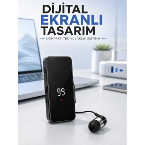Tek Kulaklıklı Bluetooth Kulaklık Klipsli Mini Taşınabilir Müzik Ve Görüşme Cihazı
