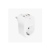 Tekli Yüksek Voltaj Korumalı Duvar Prizi 2x Type-c 1x Usb Çıkışlı Priz Grup Priz Çoğaltıcı Beyaz