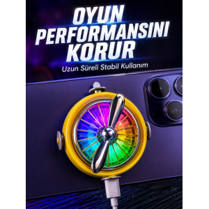 Telefon İçin Rgb Led Manyetik Soğutma Fanı