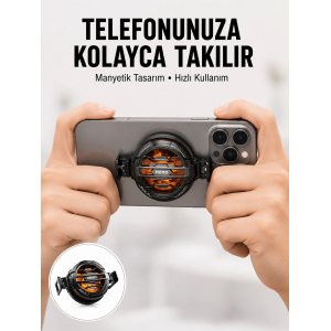 Telefon Soğutucu | Led Işık Efektli | Power Aparatlı | Sessiz Ve Taşınabilir Model Yeni Nesil