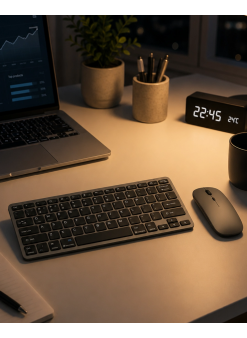 Telefon Tablet Ve Bilgisayar Uyumlu Kablosuz Klavye Mouse Kombini