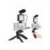 Telefon Tutucu Mini Mikrofonlu Tripod Vlog Çekim Video Telefon Tutucu Mini Mikrofonlu Tripod Vlog Çekim Video