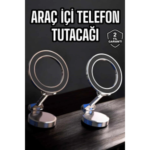 Telefon Tutucu Tüm Arabalara Uyumlu Araç İçi Katlanabilir Manyetik Tasarım