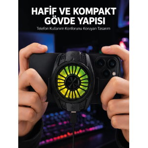 Telefon Ve Tablet Uyumlu Manyetik Mobil Soğutucu Fan