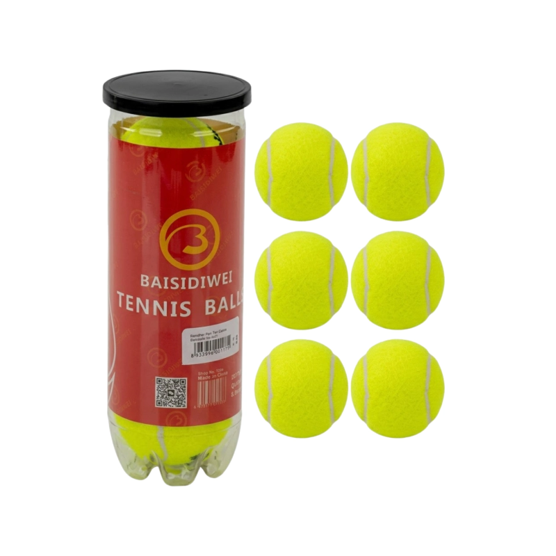 Tenis Topu 6’lı Set Antrenman Ve Maç İçin Dayanıklı Toplar Tenis Topu 6’lı Set Antrenman Ve Maç İçin Dayanıklı Toplar