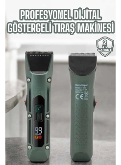 Tıraş Makinesi Dijital Göstergeli Turbo Motor Paslanmaz Çelik