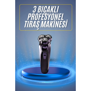 Tıraş Makinesi Hassas Ciltlere Özel Döner Başlıklı Pürüzsüz Görünüm